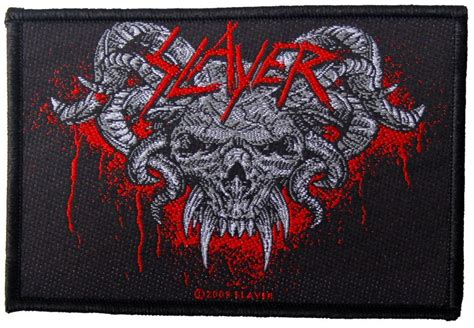 Slayer Logo Demonic Skull Patch Slayer Band Slayer Slayer Tattoo