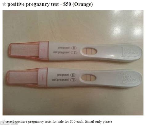 Women Peddling Positive Pregnancy Tests On Craigslist To Help Keep