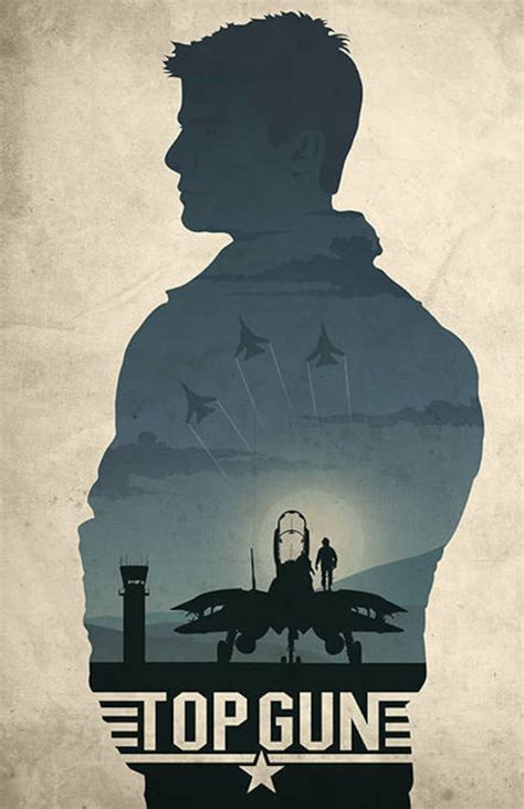 Top Gun Poster Alternative Poster Classic Movie Poster F 14 Etsy