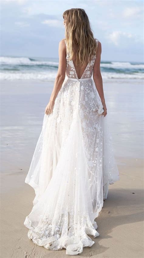 32 Beach Wedding Dresses Perfect For A Destination Wedding Fab