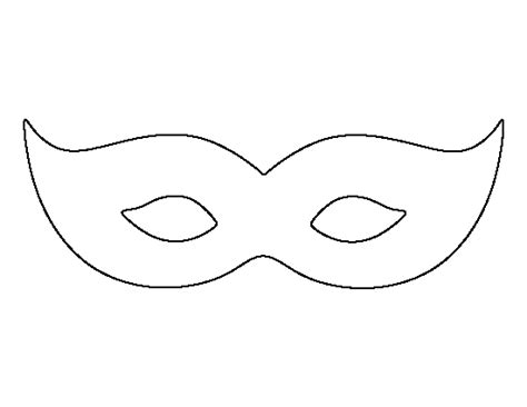 Printable Mardis Gras Mask Template