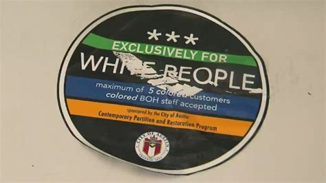 white people only stickers placed on several businesses in austin cnn