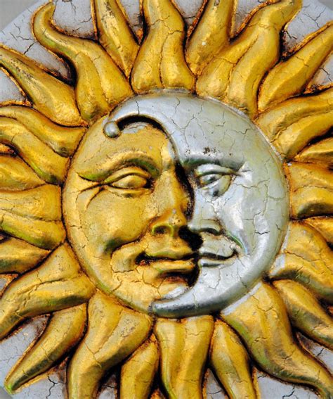 Sun Moon Face Wall Plaque From Venice Italy Sun Moon Moon Stars Art