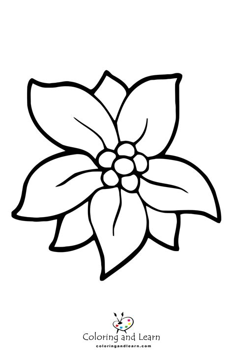 Easy Flower Coloring Pages Free 2024 Coloring And Learn