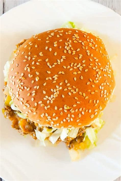 Big Mac Sloppy Joes This Is Not Diet Food Dinner With Ground Beef Beef Dinner Ground Beef