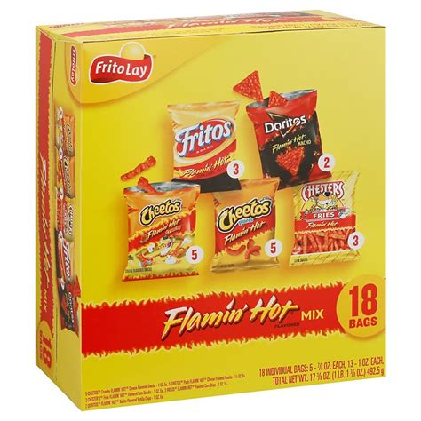Frito Lay Flamin Hot Mix Variety Pack Chips Shop Snacks And Candy At H E B