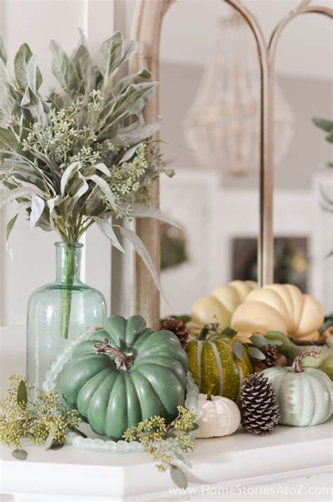 Simple white pumpkins for fall home decor home decor for fall. DIY Home Decor: Fall Home Tour