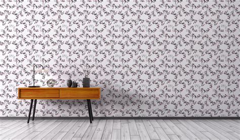Floral Removable Wallpaper With Peel And Stick Application Living