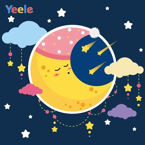 Yeele Photography Backdrops Moon Starry Night Sky Daydreaming Kids