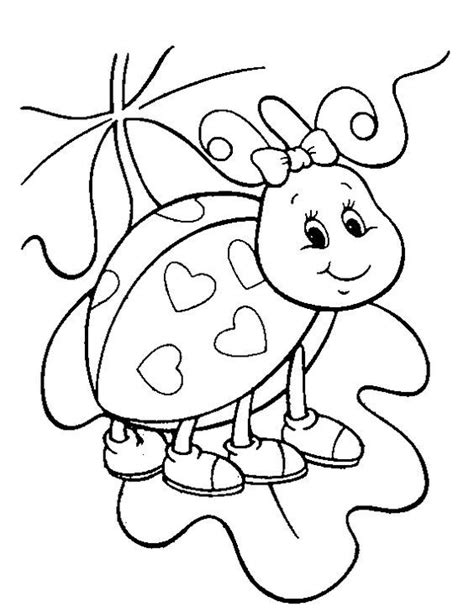 Love Bug Valentines Coloring Coloring Pages
