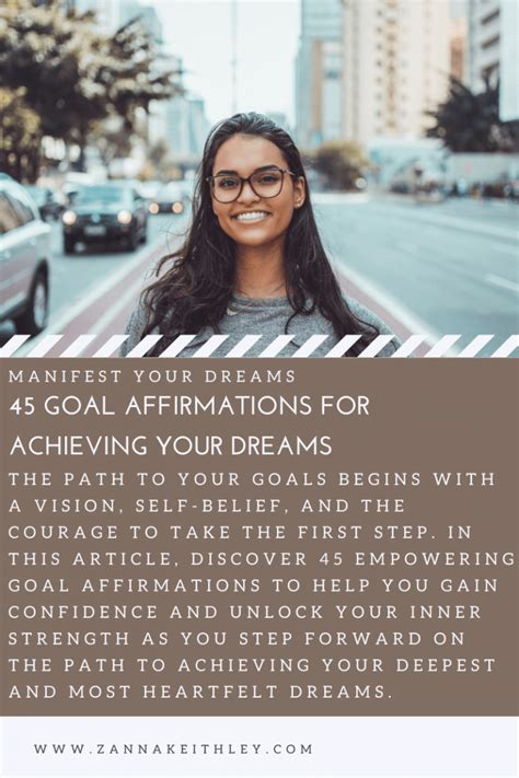Goal Affirmations For Achieving Your Dreams