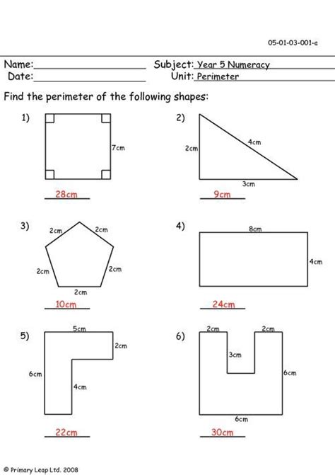 This set of worksheets will help you teach preschool children their shapes. perimeter worksheets | Email-us | Perimeter worksheets ...