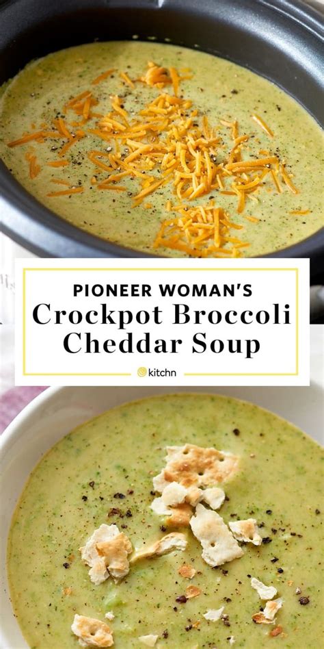 Delicious egg noodles are a key ingredient. The Pioneer Woman's Slow Cooker Broccoli Cheddar Soup ...