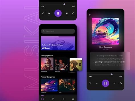 Most Popular Ui Design For Music App On Behance