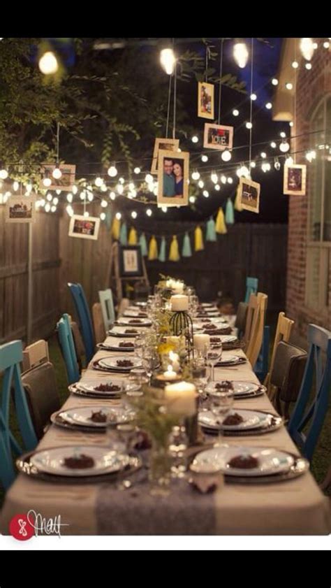 They went above and beyond with the decor and table service. This is a beautiful 10 year wedding anniversary party idea ...
