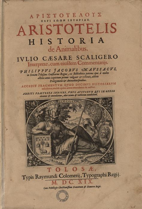 Aristoteles Historia Animalium 1619 Beic 4533413 Historia De Los