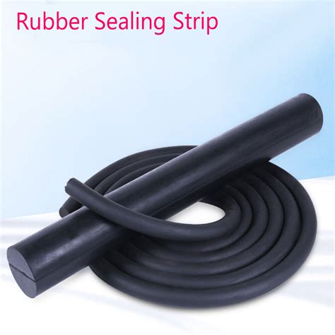 Solid Rubber Round Rod Bar Sealing Strip Bendable Seal Material 393 In