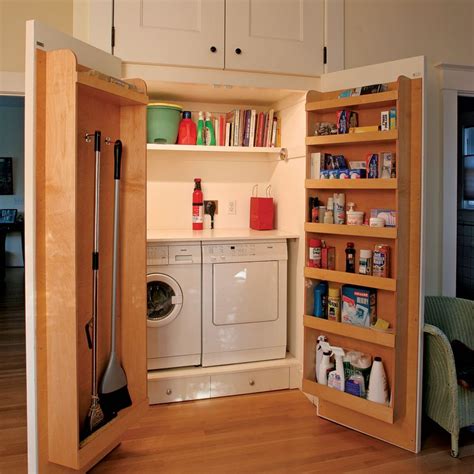 Create A Laundy Room Yourself From A Cabinet A Interior