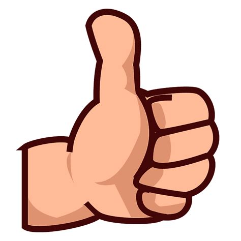 Thumbs Up Emoji Clipart Free Download Transparent Png Creazilla