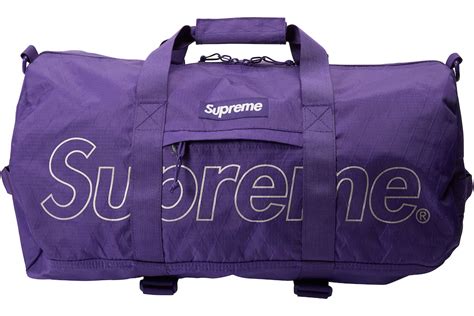 Supreme Duffle Bag Fw18 Purple Fw18 Fr