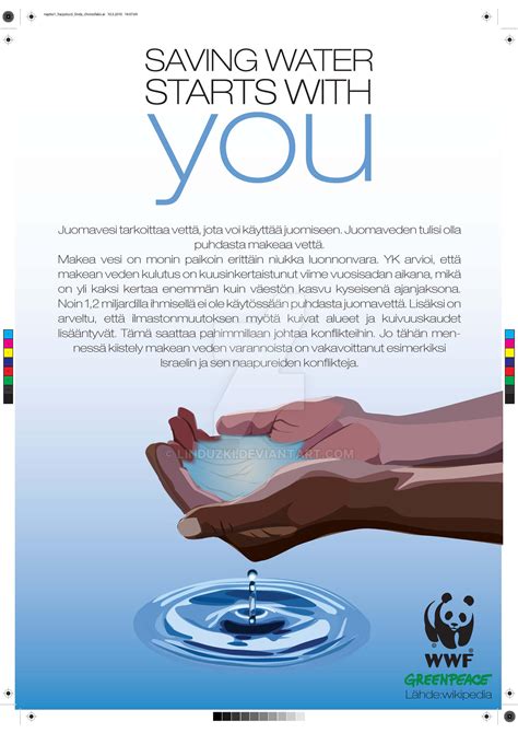 Save Water Poster By Linduzki On Deviantart