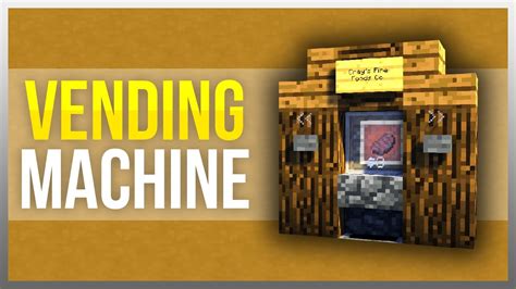 Minecraft Command Block Tutorial Vending Machine Part Youtube