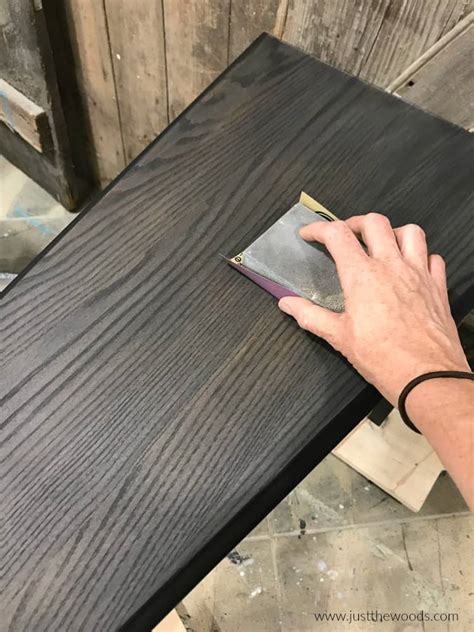 Can You Stain Oak Table Black