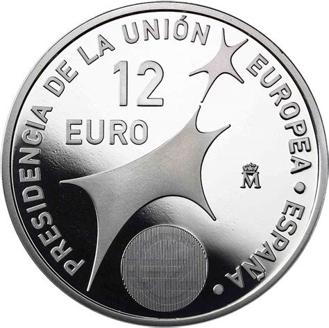 Espagne 1 Cent à 2 Euro 2002 Kms Avec 12 Euros Présidence Polie Plaque