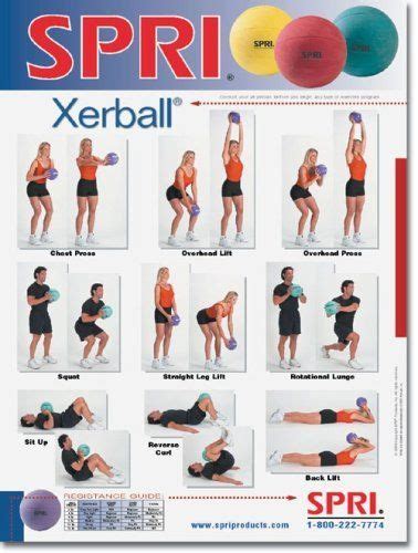 Buy Medicine Ball Exercise Workout Posters Charts For Fitness For Your