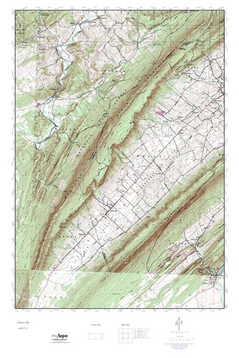 Mytopo Allensville Pennsylvania Usgs Quad Topo Map