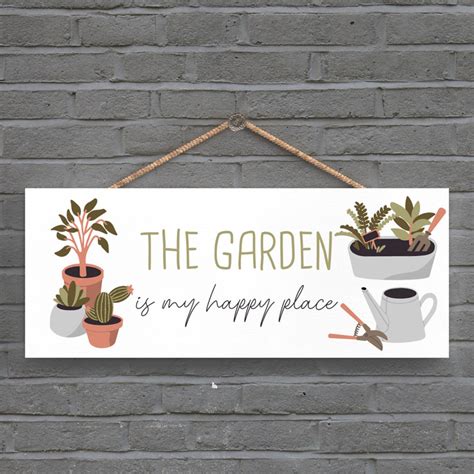 maturi garden the garden is my happy place signs and plaques uk