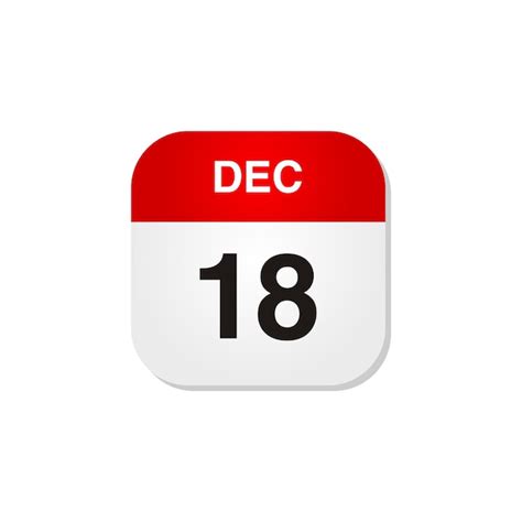 Premium Vector Month December Calendar Icon Vector Template