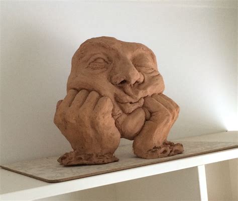 Fired Clay Sculpture Of My Dad Completed Many Years Ago For A High