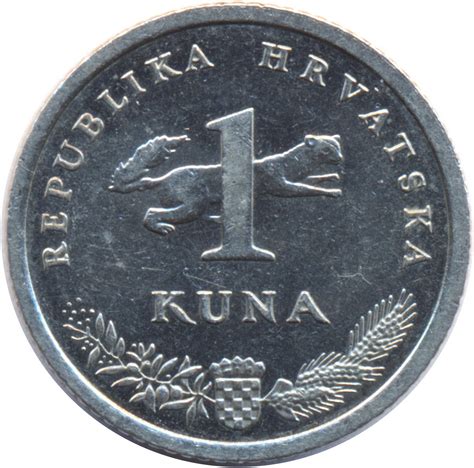 1 Kuna Croatian Text Croatia Numista