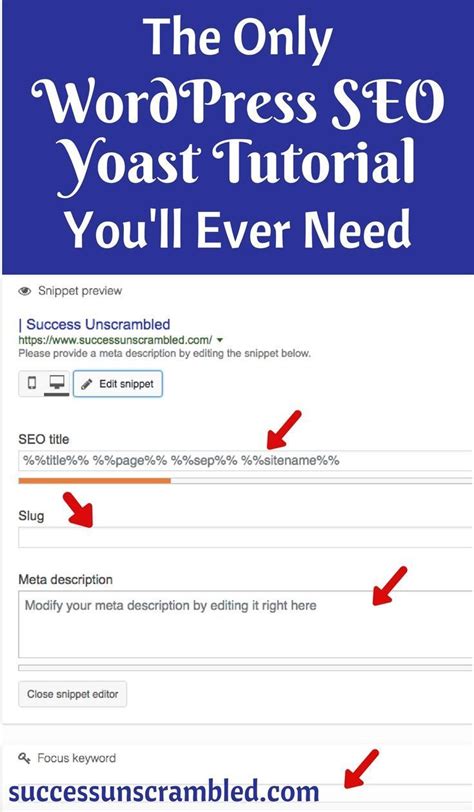 The Best Yoast Seo Tutorial That You Need Right Now Seo Tutorial
