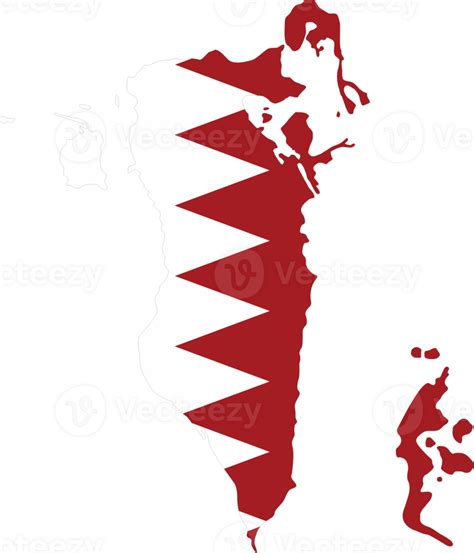 Bahrain Flag Pin Map Location 23529913 Png