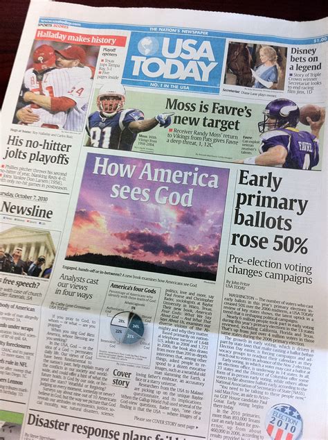 Usa Today Newspaper Front Page