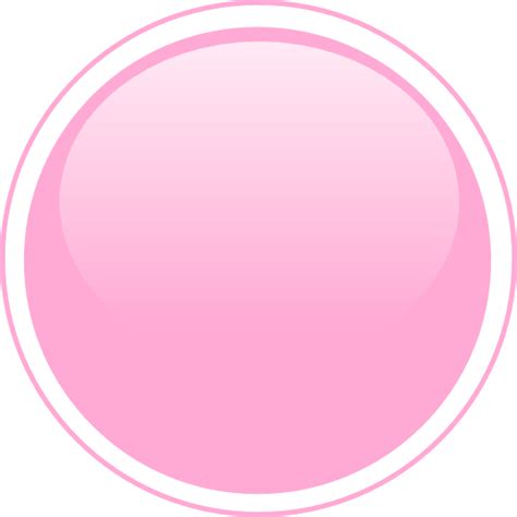 Glossy Pink Circle Button Clip Art At Vector Clip Art