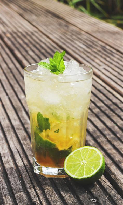 무료 이미지 감기 유리 여름 식품 생기게 하다 음주 여가 칵테일 모히또 원기 회복 박하 감귤류 냉각