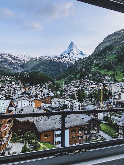 Zermatt Suiza Pueblo De Invierno De Suiza Fondo De Pantalla Del