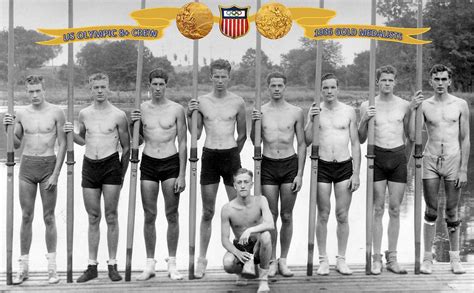 The 1936 Us Olympic Miracle 8 Oared Crew Rowing Team Vintage Rowers