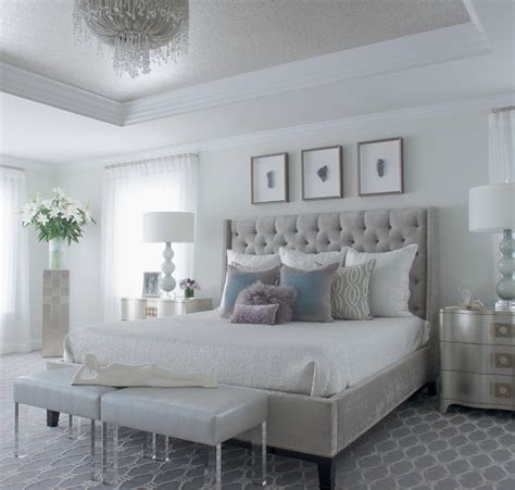 Modern Glam Transitional Bedroom New York By Susan Glick Interiors