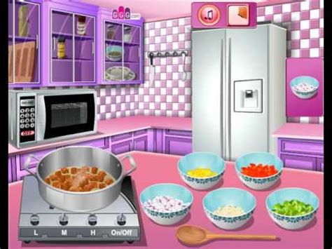 Juega a cocina con sara: Cucina con Sara:CHILI CON CARNEITA - YouTube