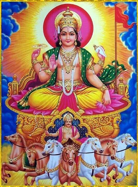 Suryadev Lord Sun Hindu Gods Hindu Deities Deities