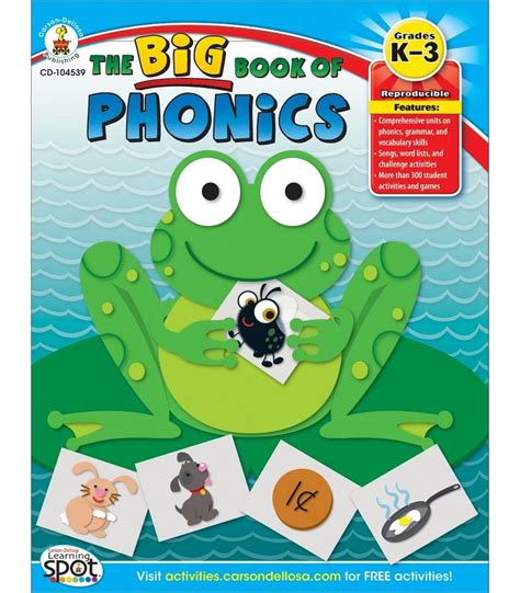 Knowledge Tree Carson Dellosa Education The Big Book Of Phonics Grades K 3