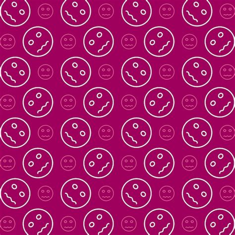 Premium Vector Nervous Emoji Vector Icon Repeating Pattern Beautiful