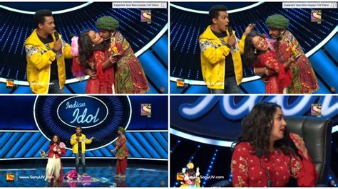 Indian Idol 11 Neha Kakkar Forcefully Kissed By Contestant Netizens Feel Move Was Scripted For