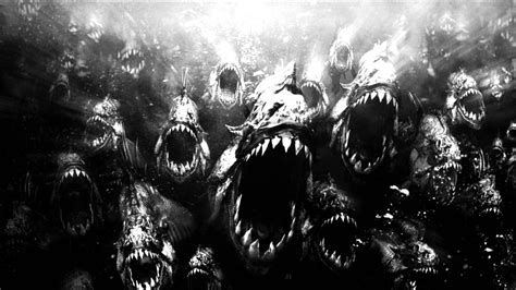 Wallpaper Creepy Horror Shark Piranha 3d Piranha 3dd