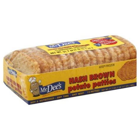 Mr Dees Frozen Hash Brown Potato Patties 15ct 3175 Oz Ralphs