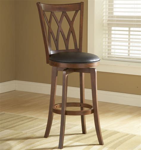 Hillsdale Wood Stools 4975 828 24 Counter Height Mansfield Swivel Stool Powells Furniture